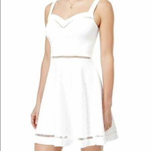 *MOVING SALE* Textured Crochet-Trim Fit & Flare